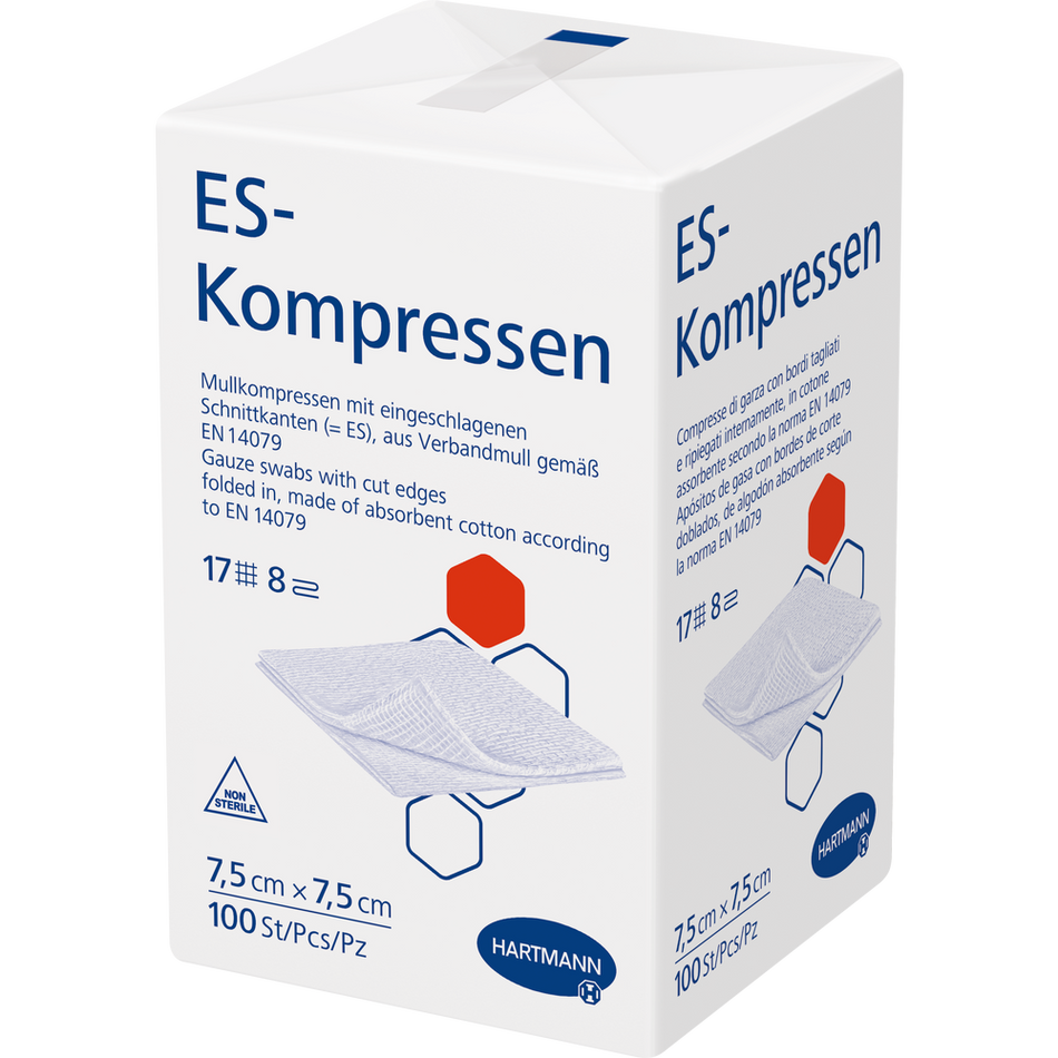ES-KOMPRESSEN unsteril 8-fach