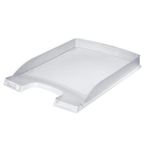 LEITZ Briefkorb A4 Flach Plus frost stapelbar