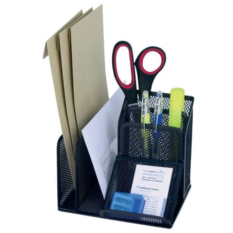 WEDO Schreibtischköcher Butler Office Schwarz Metall