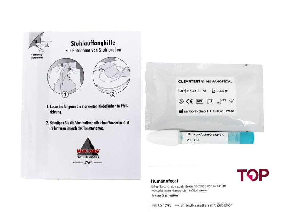 TOP Humanofecal Patientenset Stuhltest