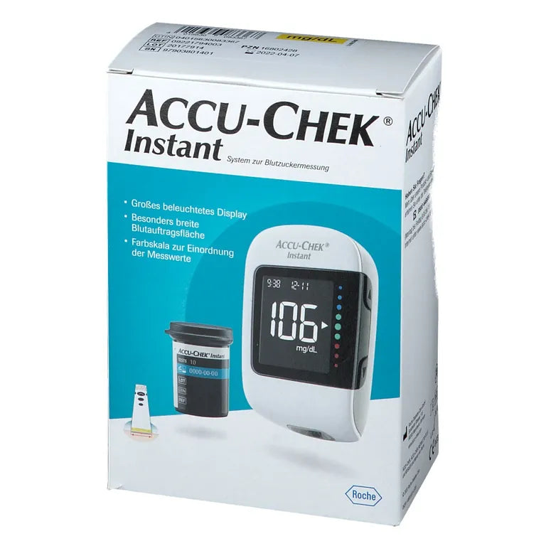 Accu-Chek Instant, Blutzuckermessgerät, mg/dL