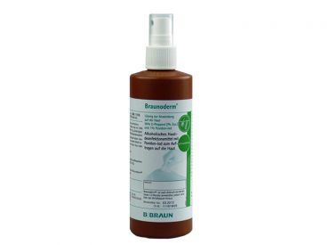 B.Braun Braunoderm® Hautdesinfektion 250 ml – alkoholische Povidon-Iod-Lösung