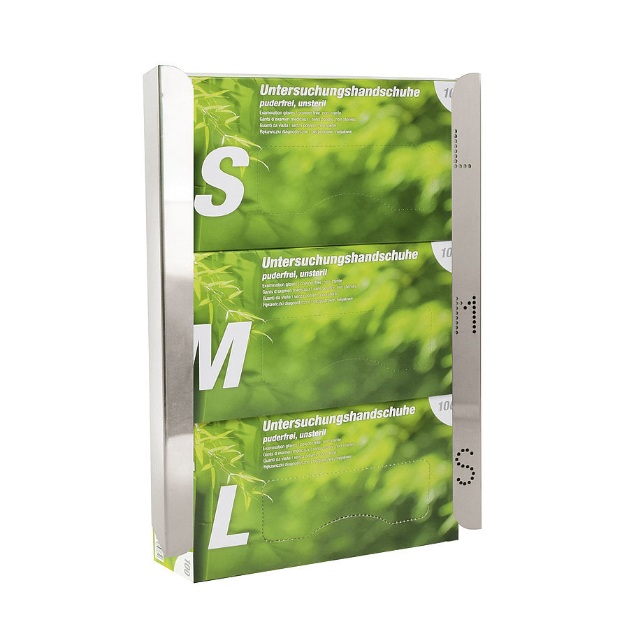 Handschuhspender aus Edelstahl – für 3 Kartons